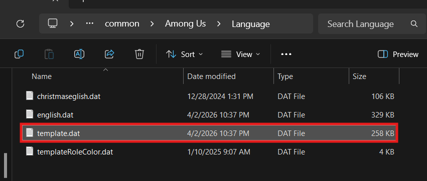 Find filefind.dat file
