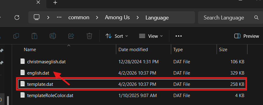 Rename template.dat to english.dat